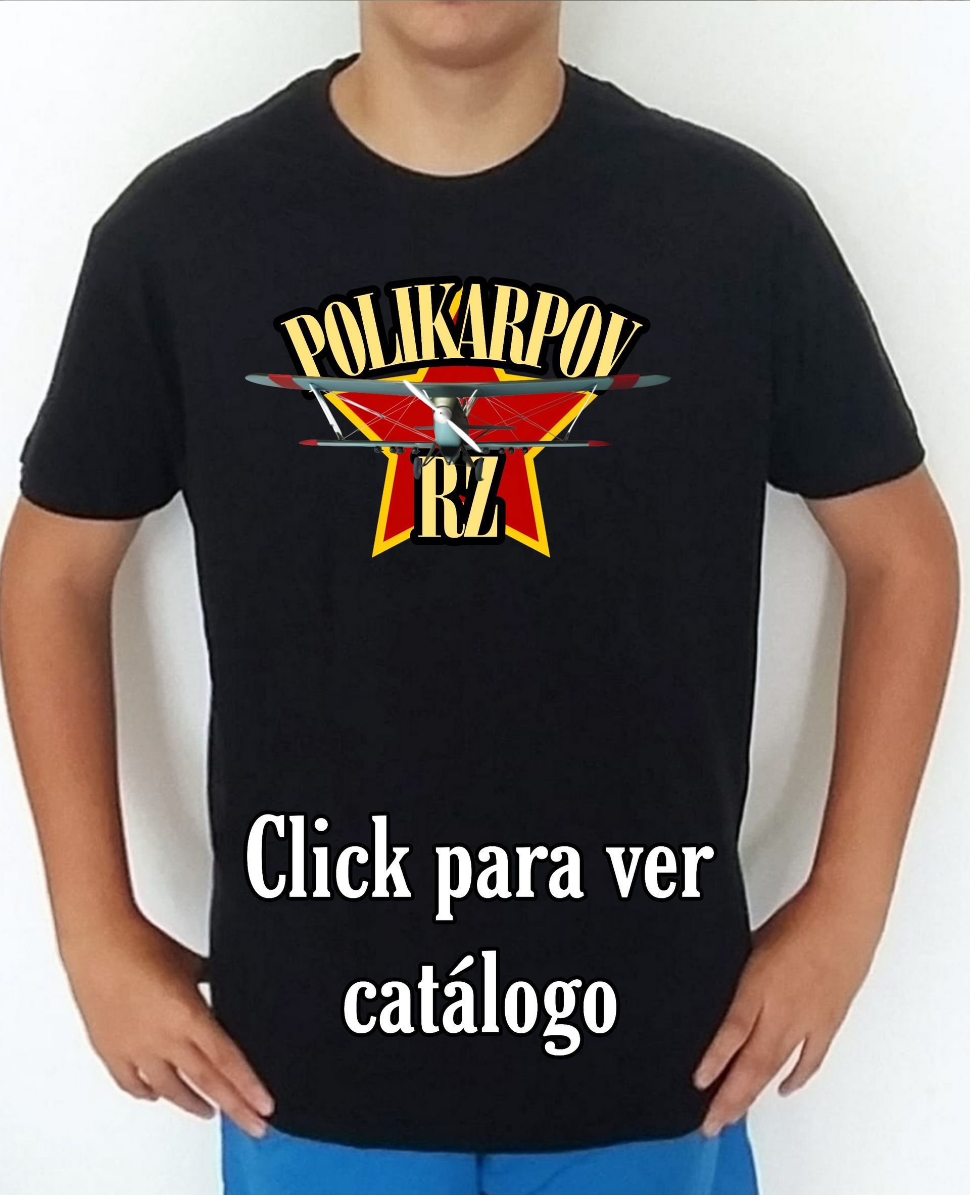 Colección camisetas aviones de combate 2WW Rusia Polikarpov R-Z Camiseta/t-shirt/playera, del catálogo de CamisetasMilitares.com  en la colección aviones de combate 2WW Rusia Polikarpov R-Z