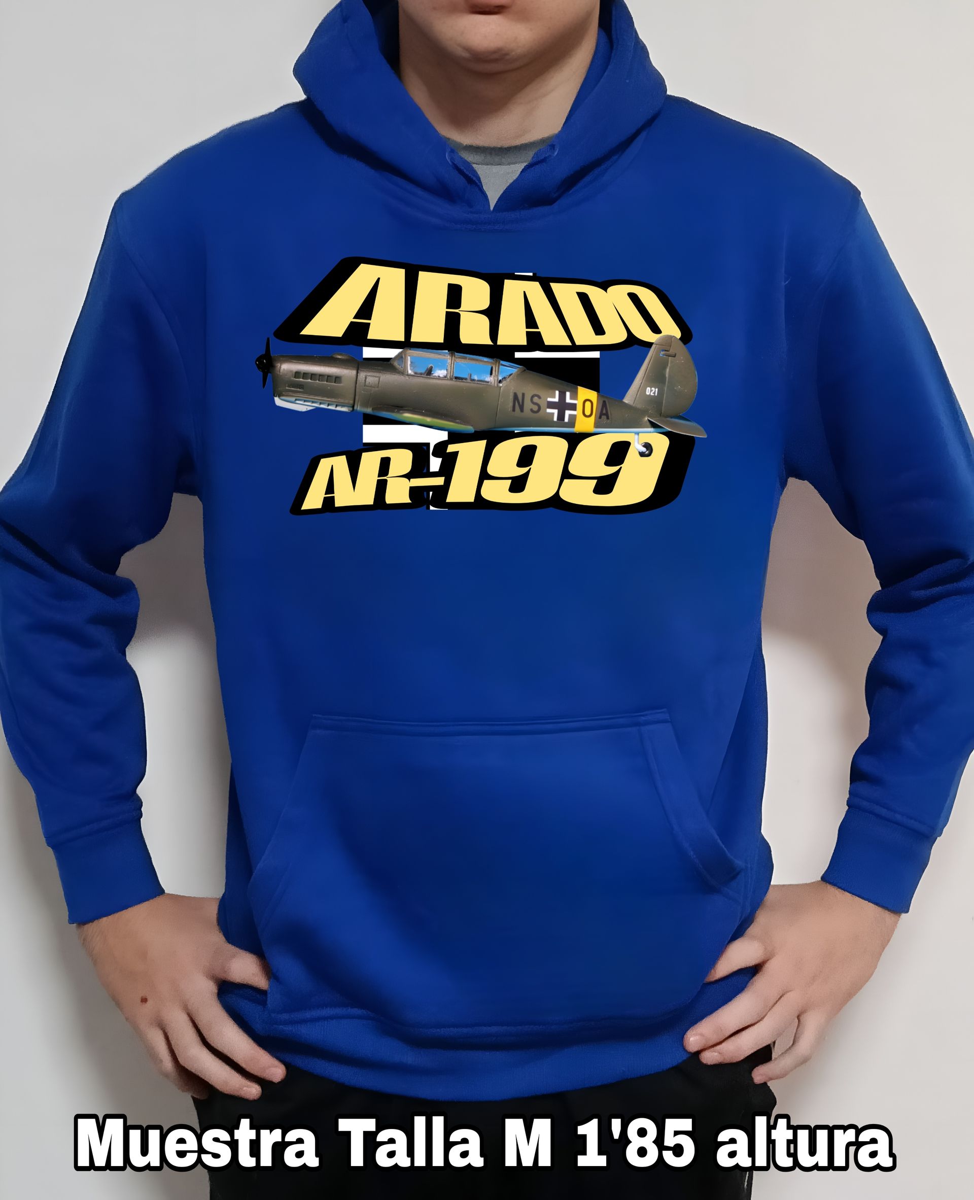 Sudadera con capucha aviones combate 2WW Alemania Arado AR-199 nº3 Sudadera con capucha del catálogo de CamisetasMilitares.com en la colección aviones de combate 2 W.W. de Alemania Arado AR-199