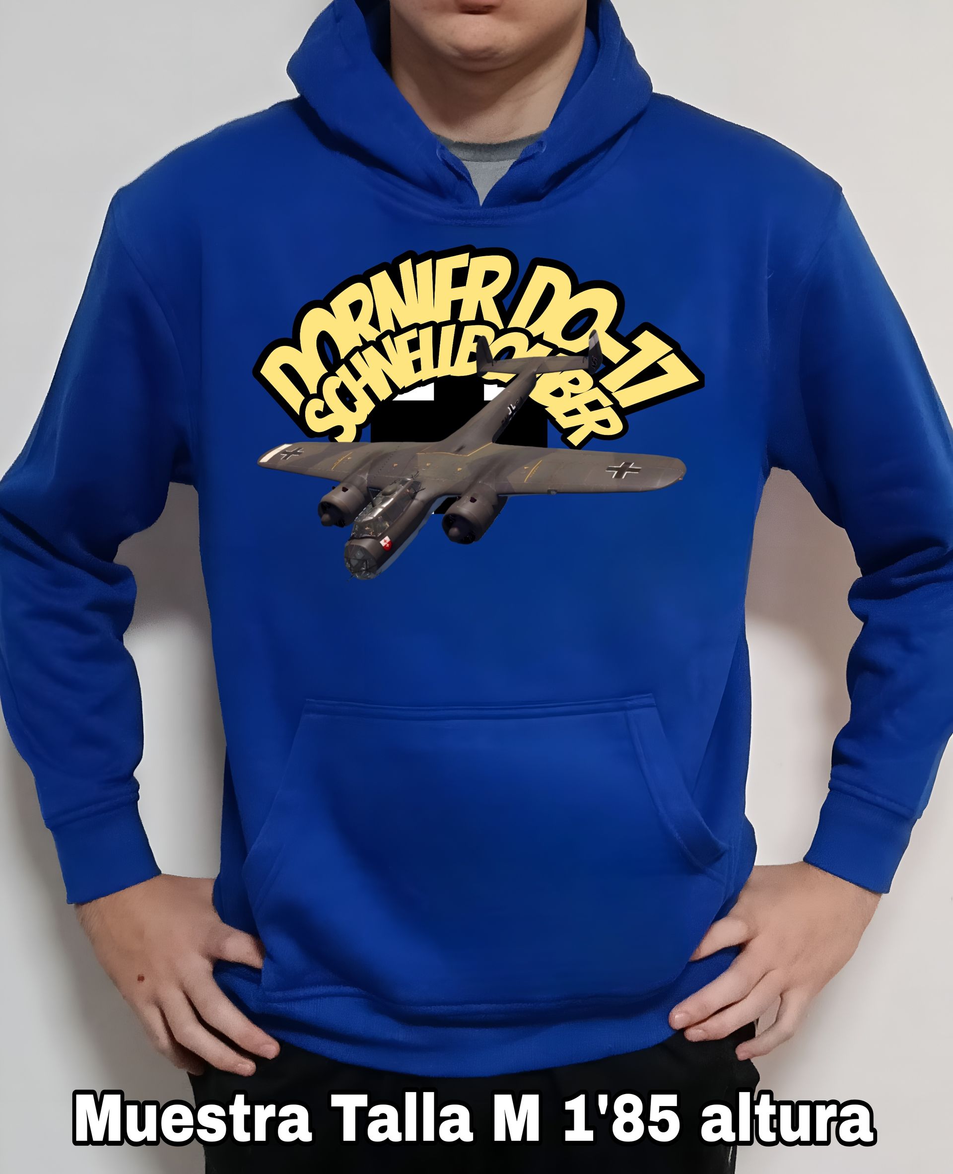 Sudadera con capucha aviones combate 2WW Alemania Dornier Do-17 Schnellbomber nº3 Sudadera con capucha del catálogo de CamisetasMilitares.com en la colección aviones de combate 2 W.W. de Alemania Dornier Do-17 Schnellbomber