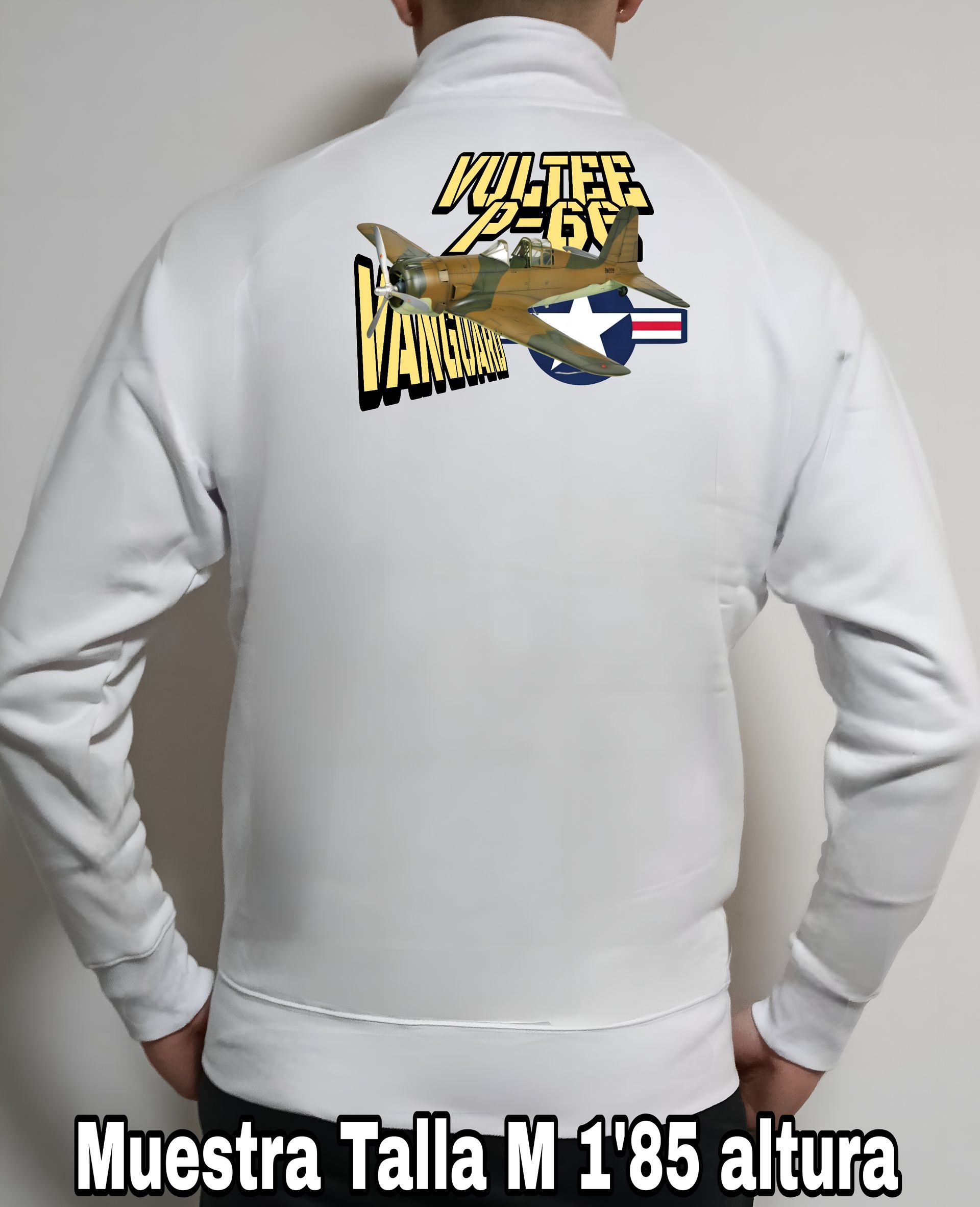 Sudadera con cremallera aviones combate 2WW Usa Douglas C47 Skytrain nº 2 Sudadera con cremallera del catálogo de CamisetasMilitares.com en la colección aviones de combate 2 W.W. de USA Douglas C47 Skytrain