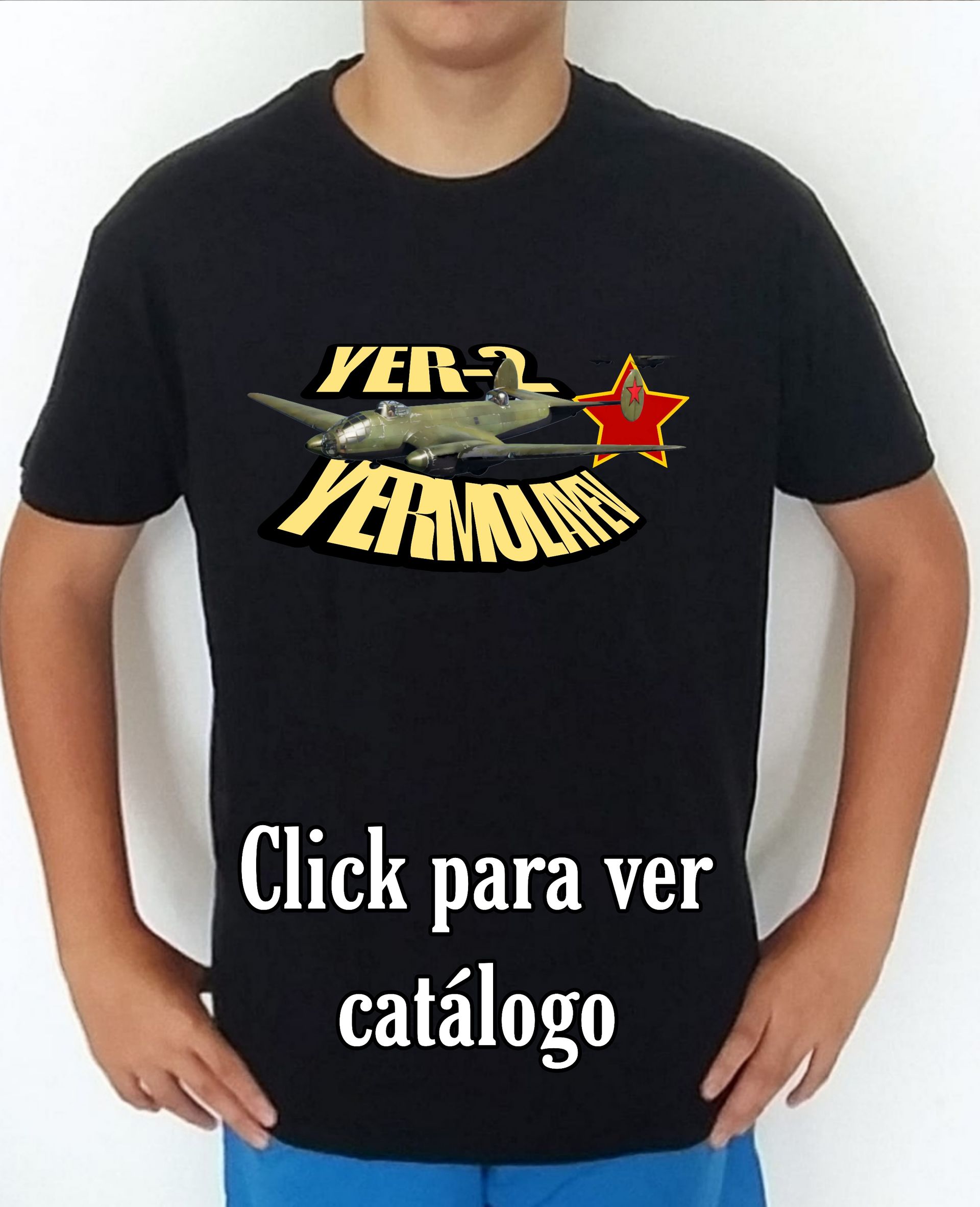 Colección camisetas aviones de com 2WW Rusia Yermolayev YER-2 Camiseta/t-shirt/playera, del catálogo de CamisetasMilitares.com en la colección aviones de combate 2WW Rusia Yermolayev YER-2