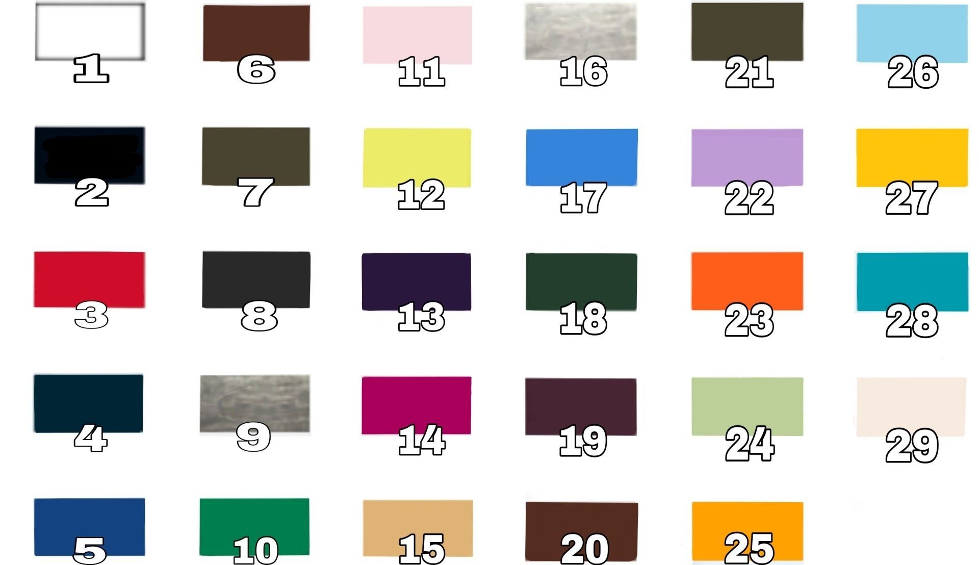 Catálogo de colores camisetas Jhk 190 Premium MisterCamiseta.es Catálogo de colores camisetas Jhk 190 Premium MisterCamiseta.es