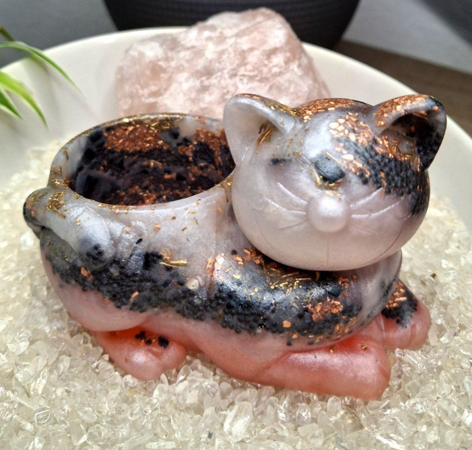 Orgonit Liebespaar und Energieplatte pink