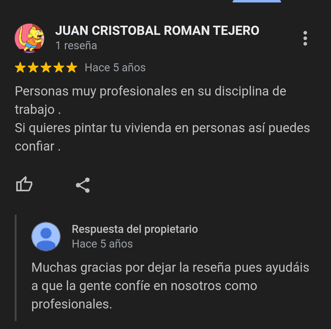 pintura y decoración reseñas