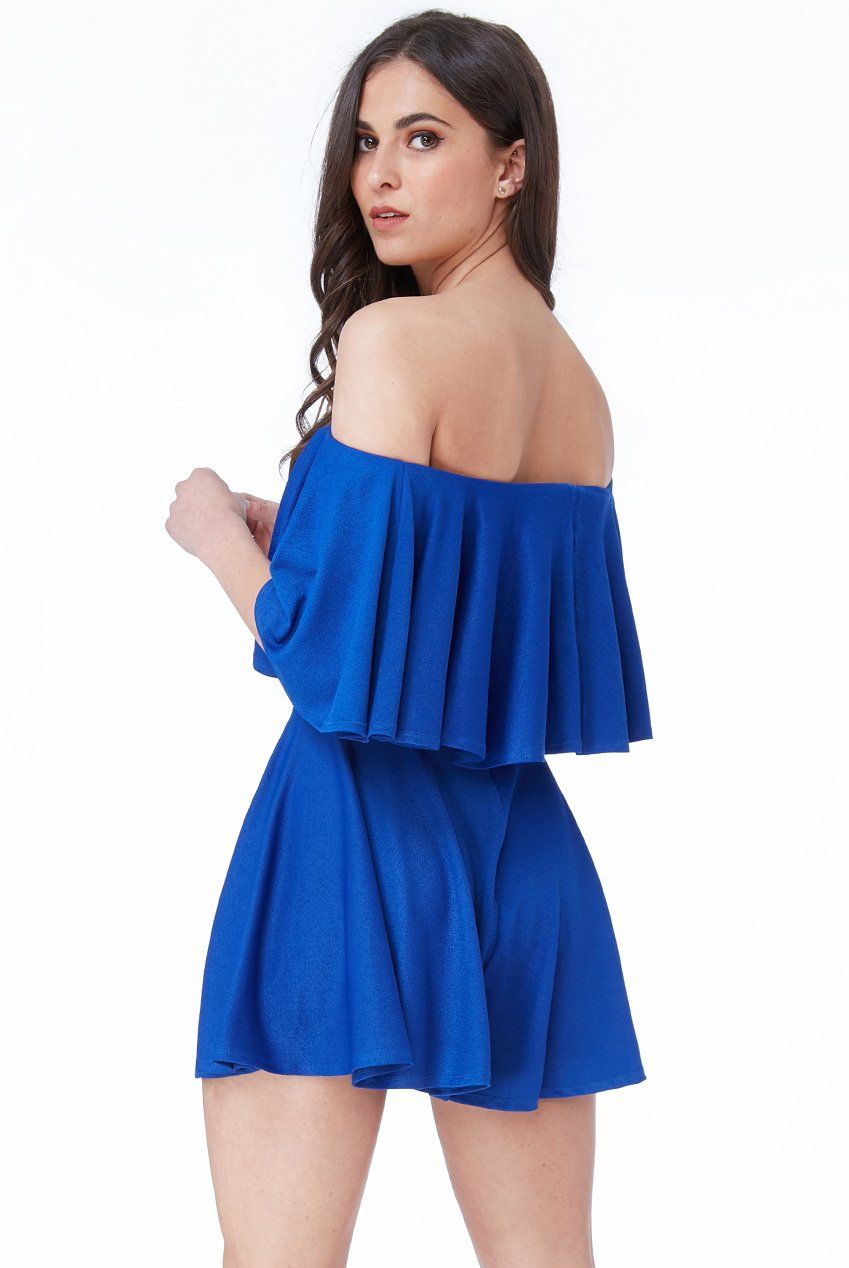 combi-short bleu roi