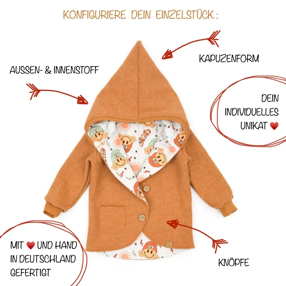 Wollwalkjacke Kinder Baby Wollwalkjacke Kinder Baby