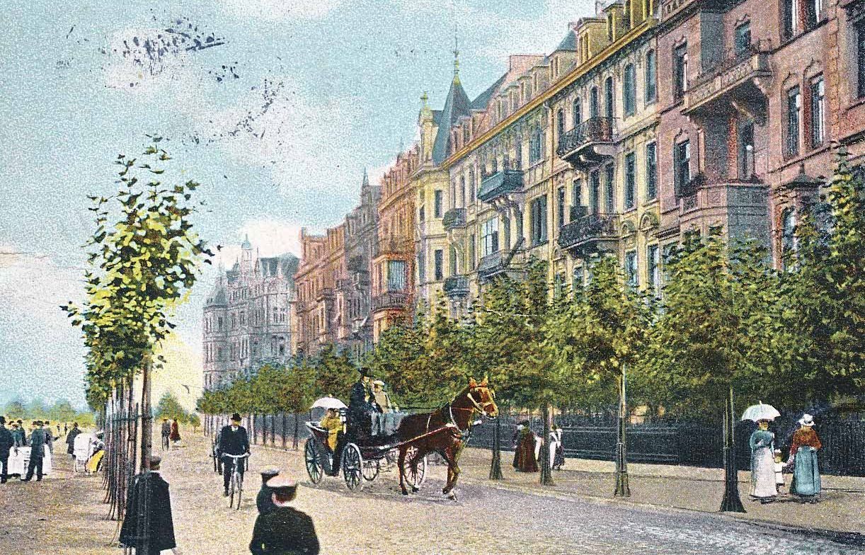 Die Goethestraße um die Jahrhundertwende. Sybil Morel/Bertha Gotthelft: Wohnen in bester Mannheimer Lage.