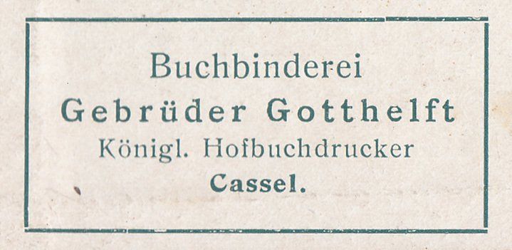 Gebrüder Gotthelft - Königliche Hofbuchdrucker