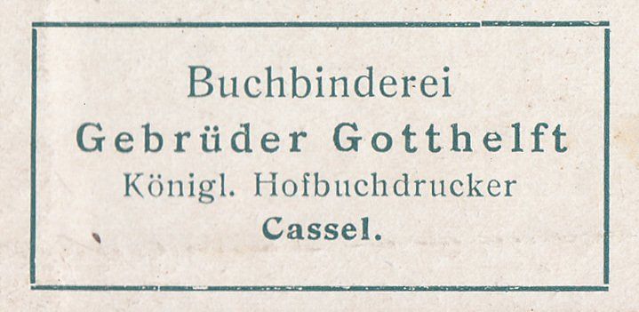 Gebrüder Gotthelft - Royal Court Book Printers