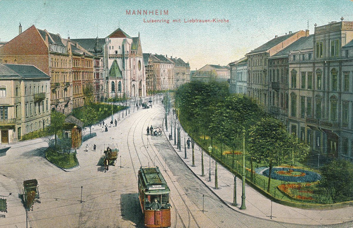Luisenring in Mannheim um 1906 Der Luisenring in Mannheim, zur Zeit von Sybil Morel/Bertha Gotthelft