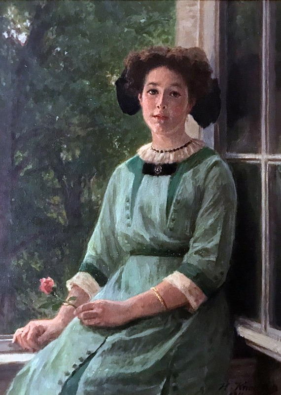 Hermann Knackfuß (1848-1915): Porträt der Julie Gotthelft Julie Gotthelft im Jahre 1911