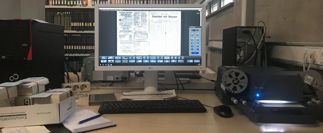 Sichtung von Mikrofilmkopien des Kasseler Tageblatts Casseler Tageblatt - Die Zeitung der Gotthelfts