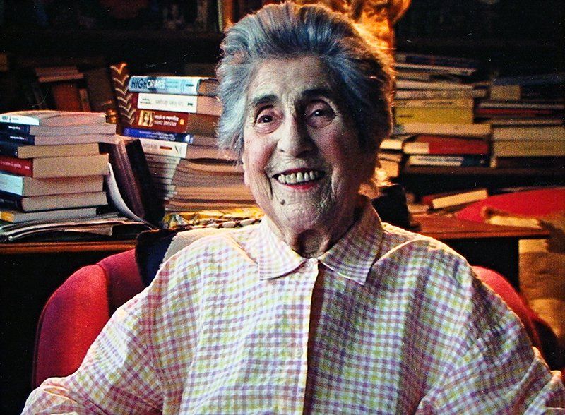 Stefanie beim Interview in Ihrer Wohnung in Rom. Stefanie Gotthelft beim Interview in Rom