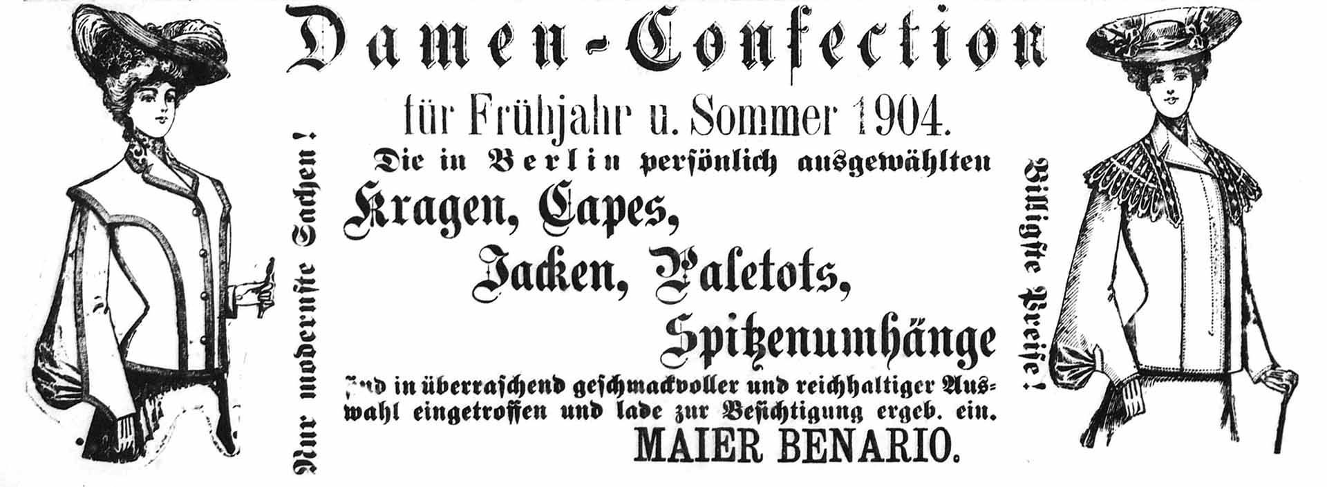 Jüdisches Leben in Wertheim: Modegeschäft Maier Benario Sybil Morel/Bertha Gotthelft: Jüdisches Leben in Wertheim