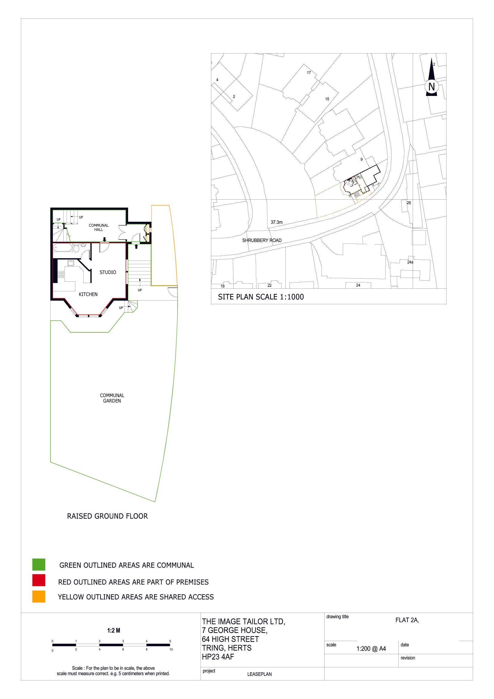 studio flat lease plan