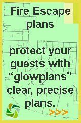 hotel fire escape plans