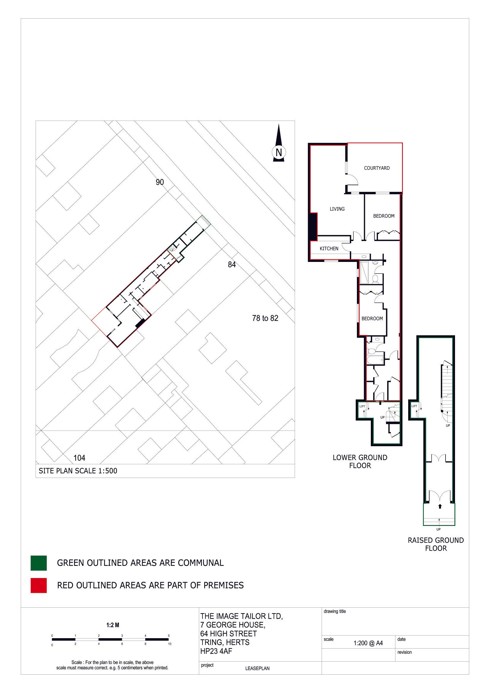 London flat lease plan land registry compliant