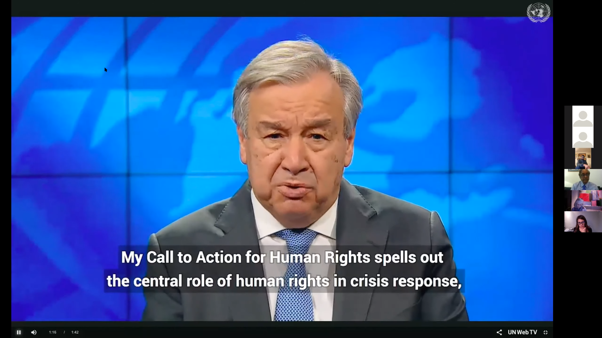 António Guterres, Secretary General, United Nations