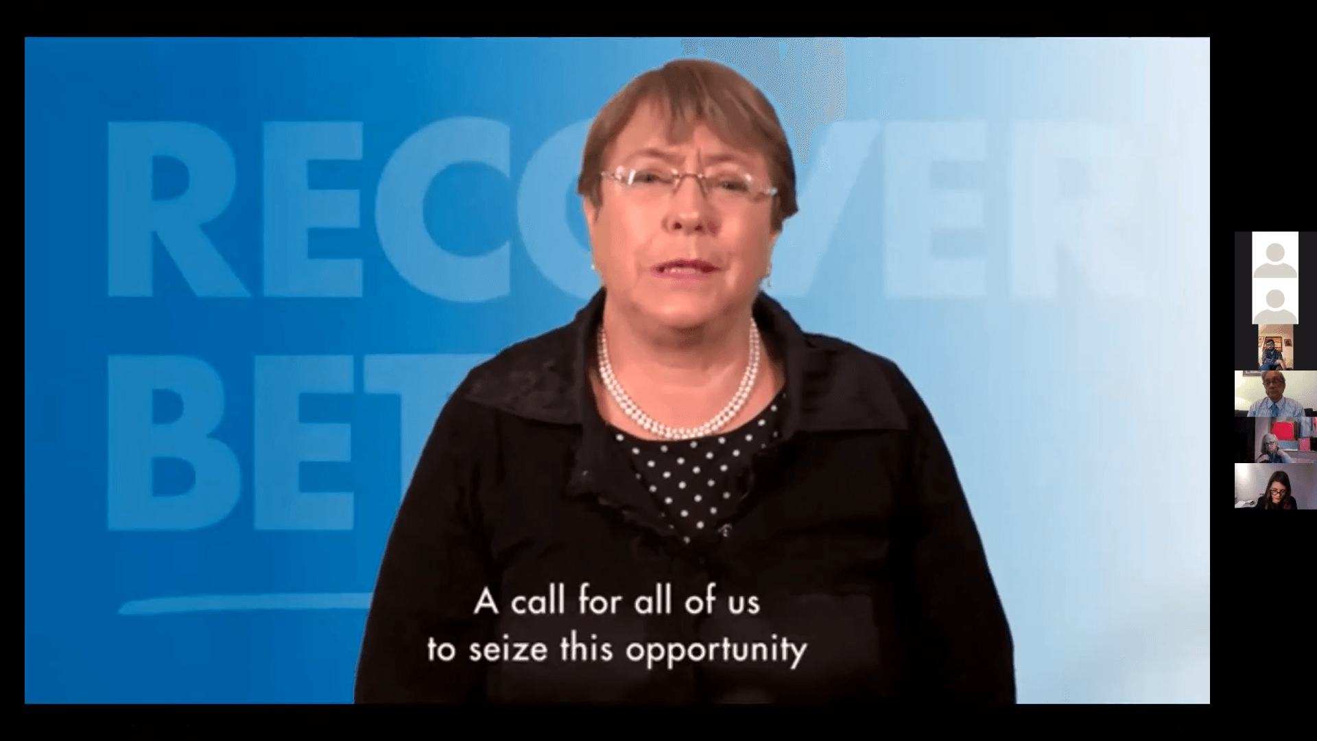 Michelle Bachelet, High Commissioner for Human Rights