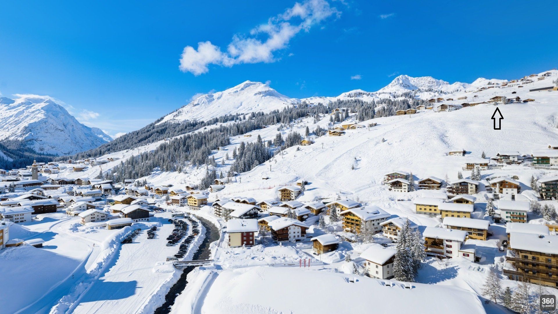 pension-bergland-lech-lage-winter