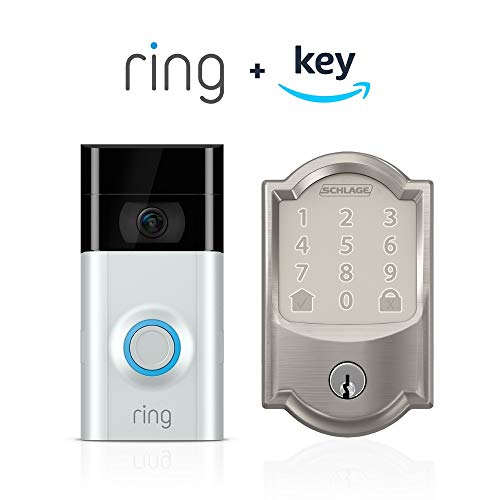 Ring - Video Doorbell 4 - Smart Wi-Fi Video Doorbell - Wired/Battery Operated - Satin Nickel Model:B08JNR77QY