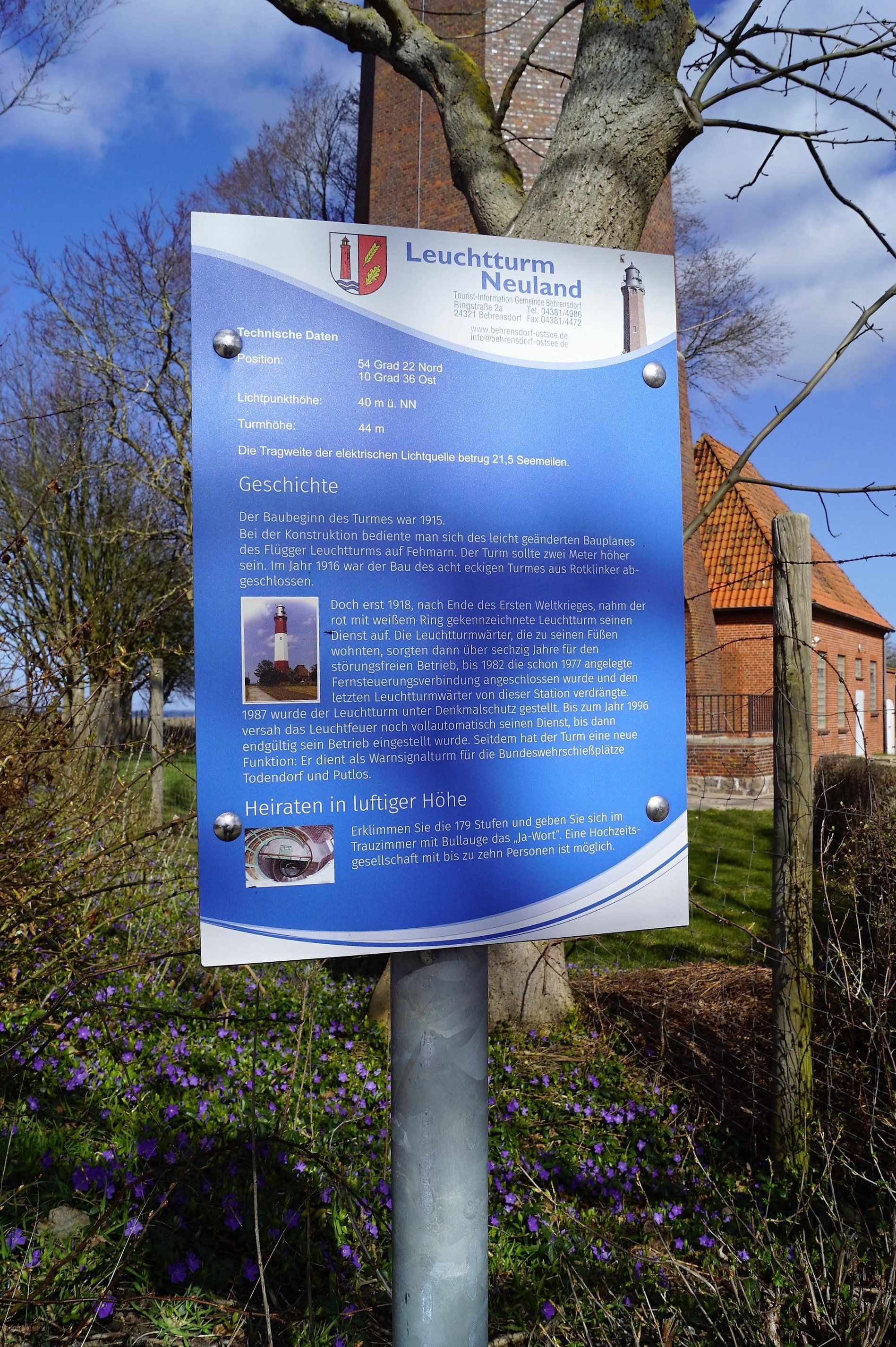Leuchturm Neuland in Behrensdorf Leuchturm Neuland in Behrensdorf