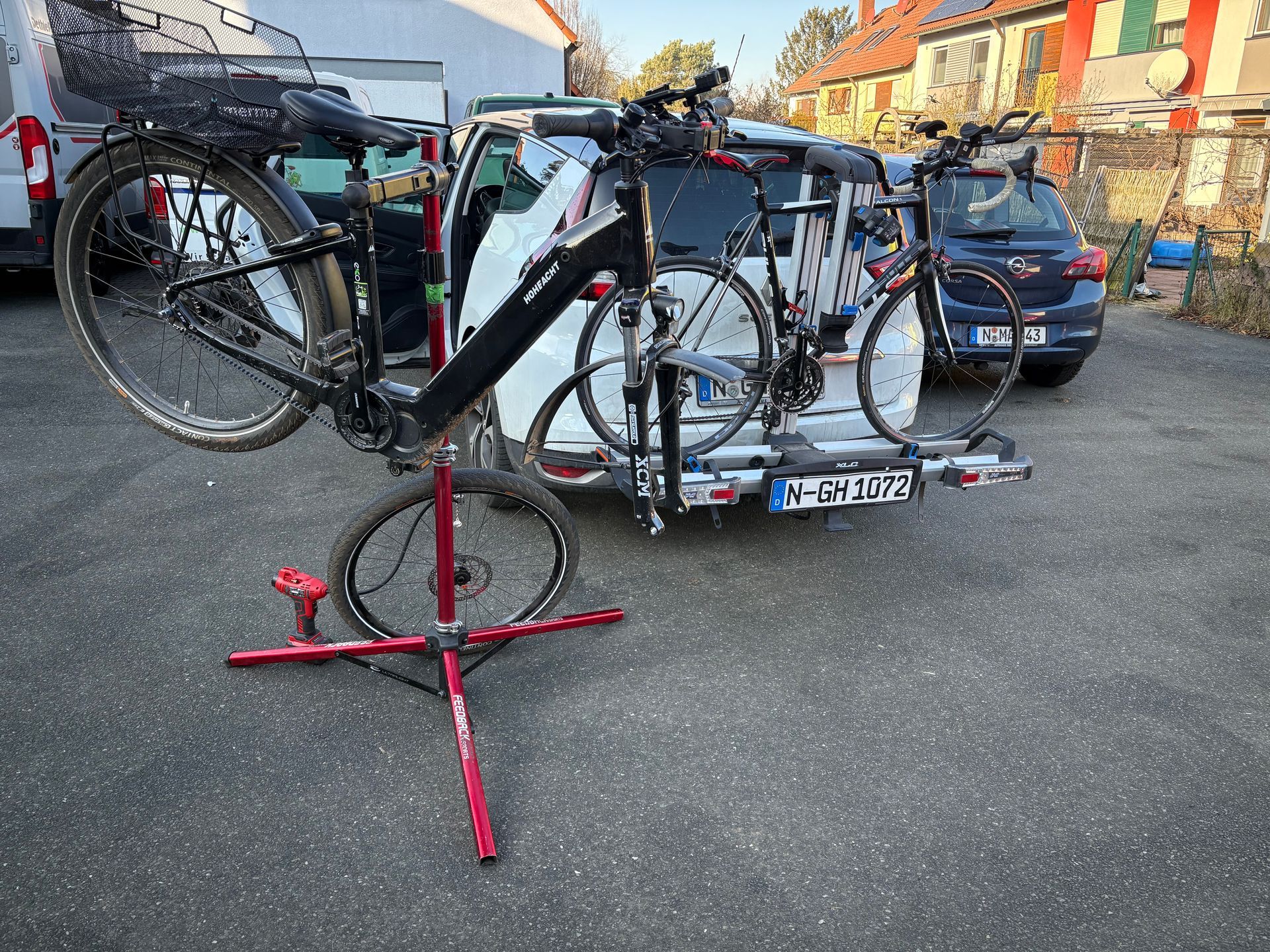 So bin ich heute schon unterwegs gewesen, und habe die ersten Räder ausgeliefert und Termine wahrgenommen.