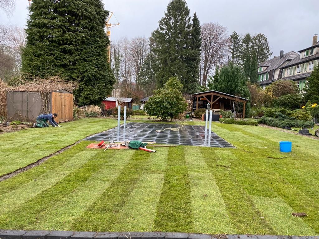 Be Gartenbau München Rollrasen verlegen