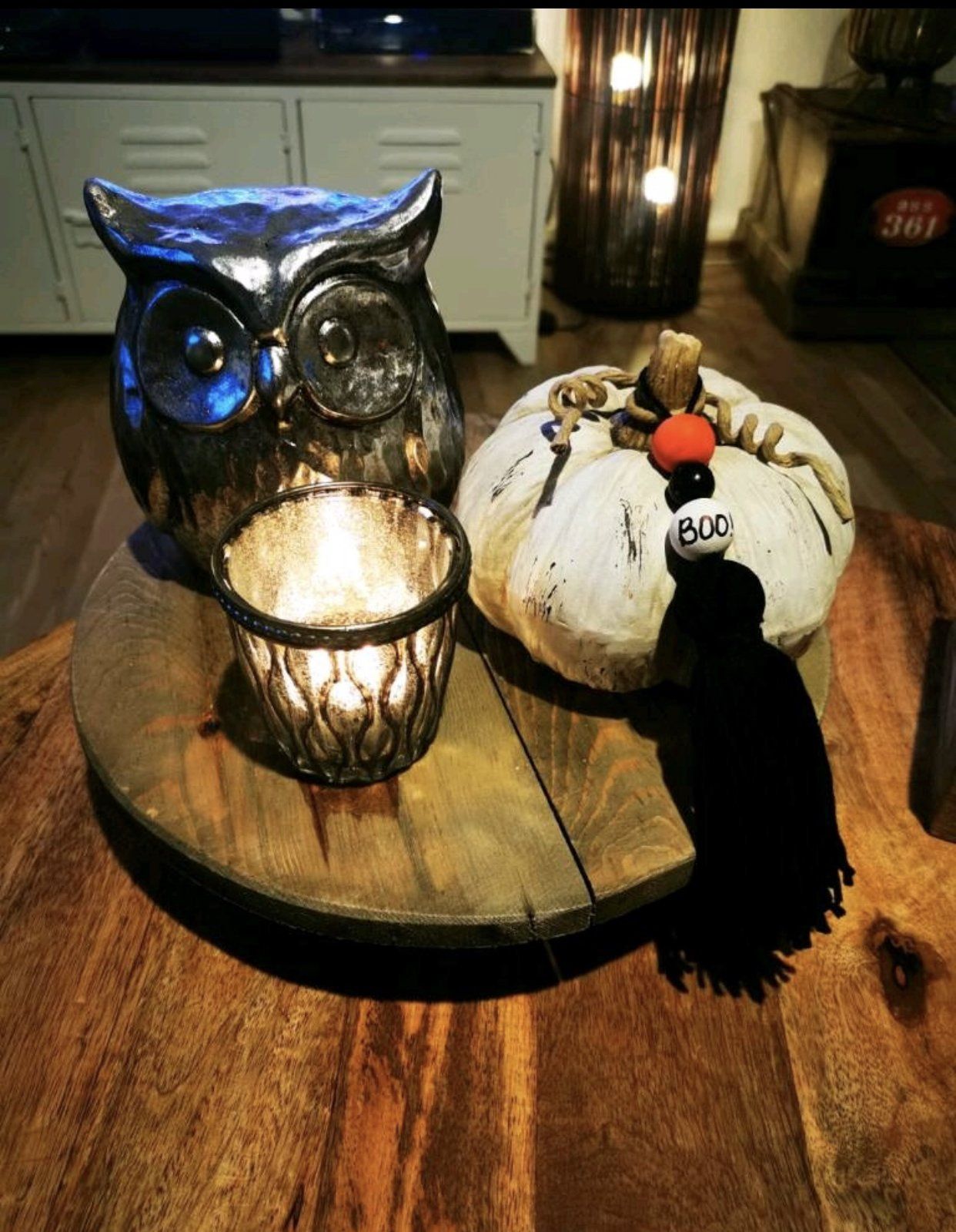 Herbstdeko - Kürbis Tassel