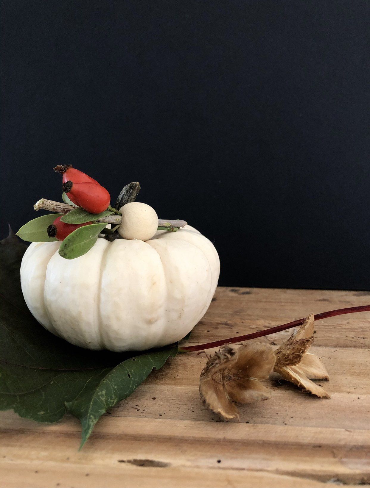 Tischdeko-Kürbis