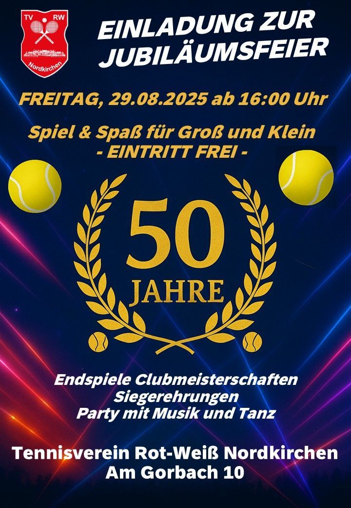 Einladung Jubiläumsfeier 50-Jahre