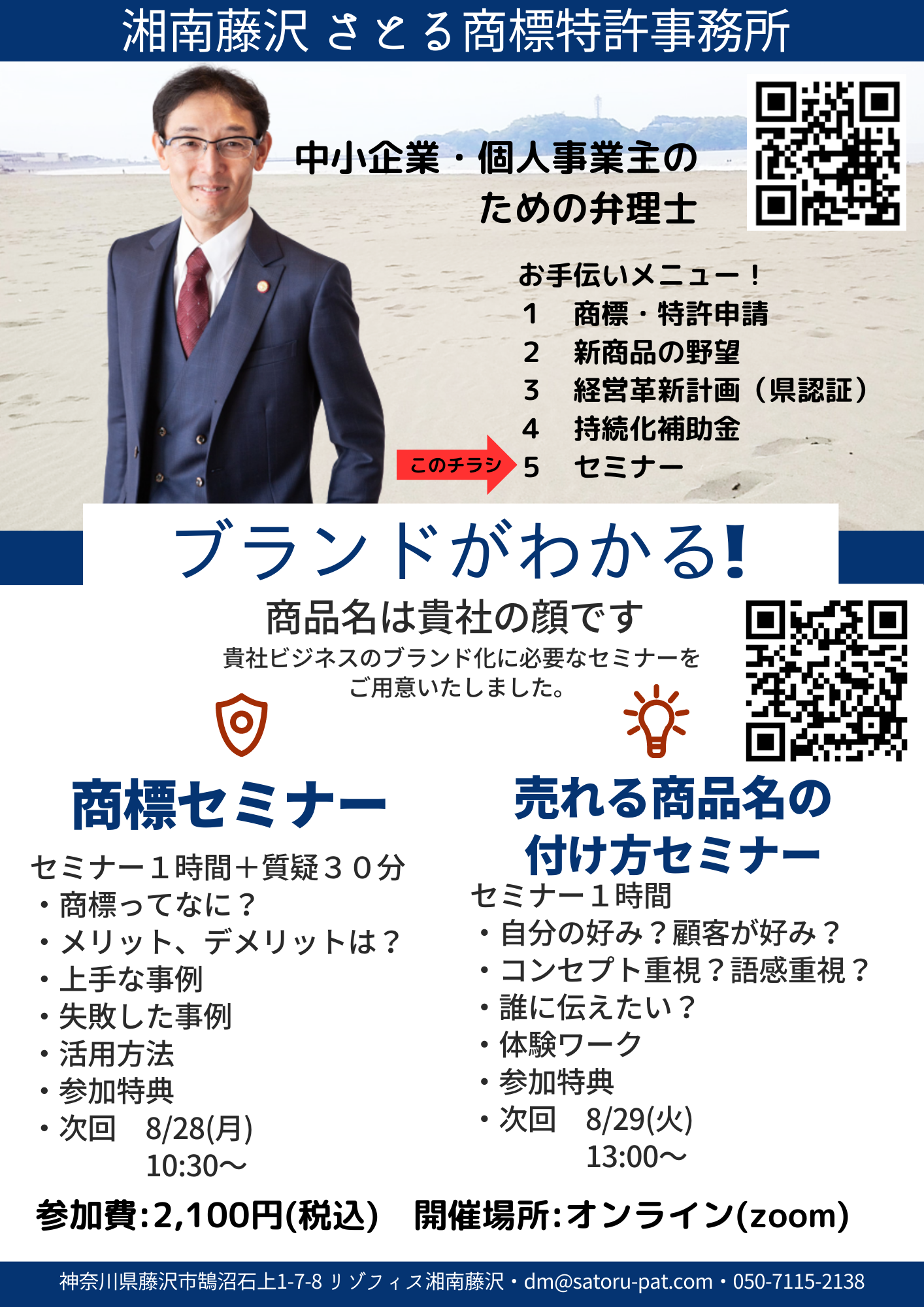 商標特許事務所のサービス説明のための画像