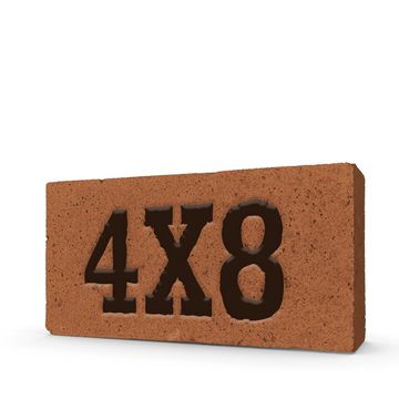 photo of a 4X8 red brick