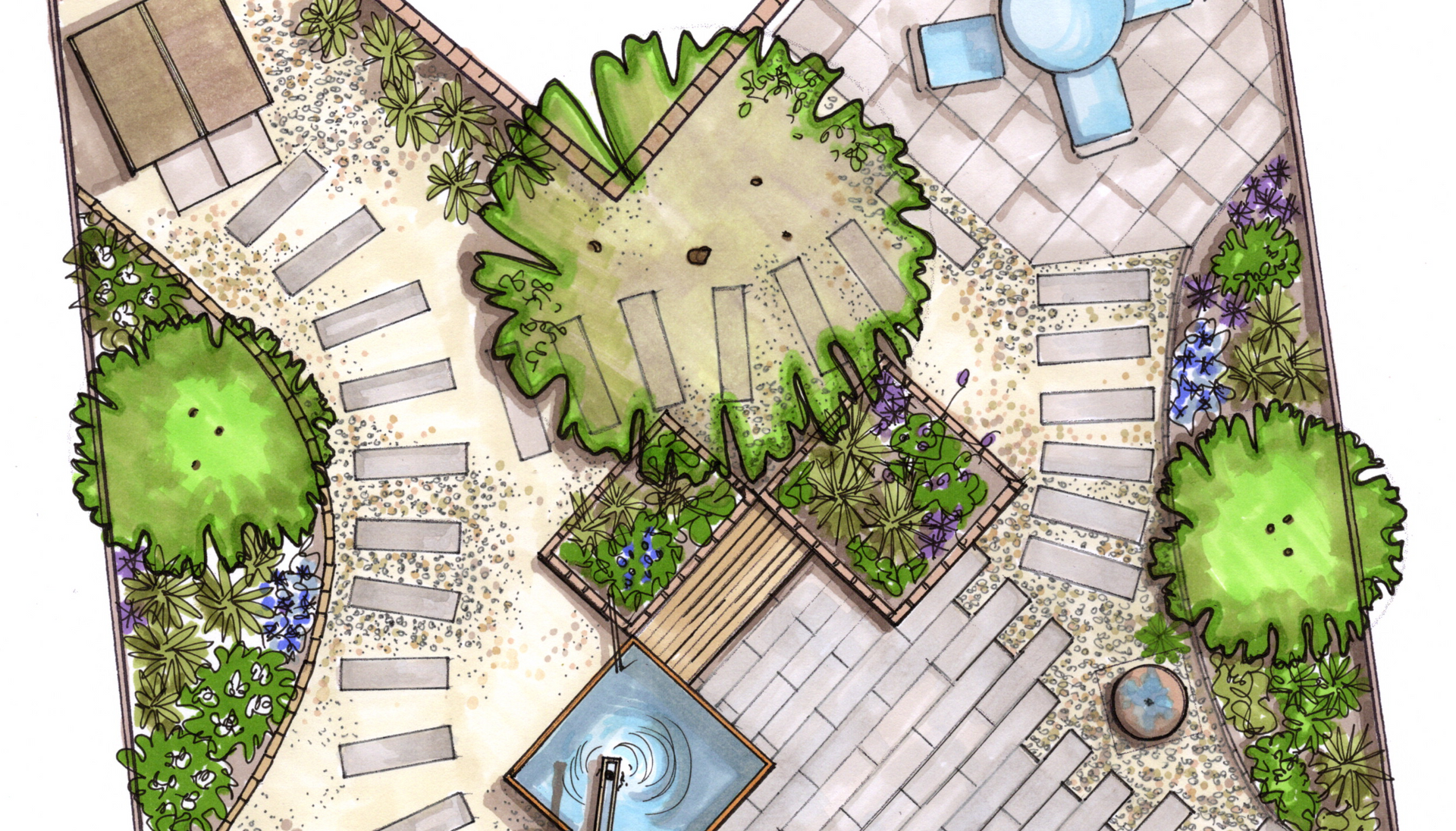 Sustainable garden design Northamptonshire, Oundle, Stamford