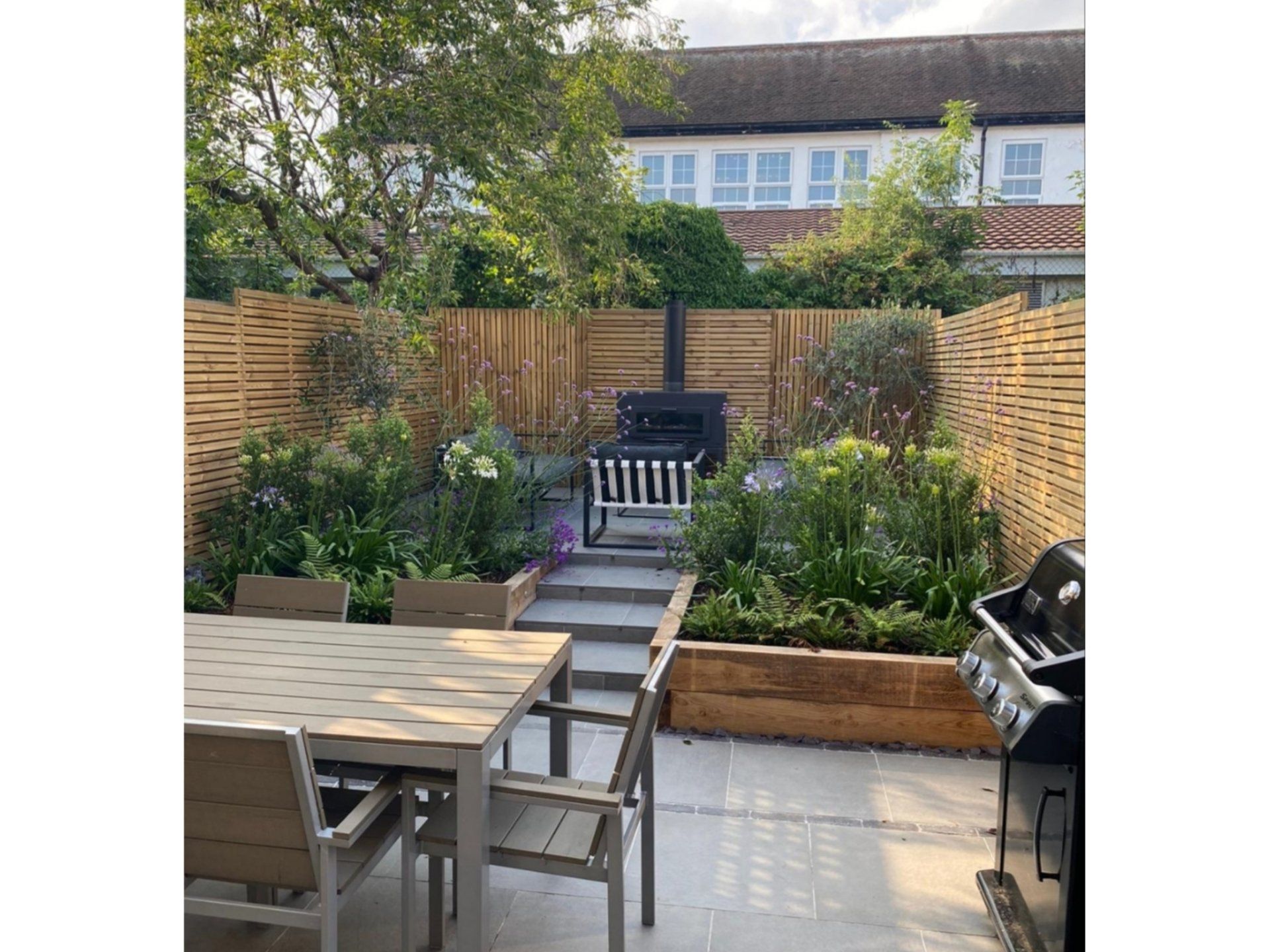 Wildlife friendly garden design with better climate resilience and responsible water use in  mind. Hand drawn designs, plans and illustrations, Oundle, Stamford, Peterborough, London and UK