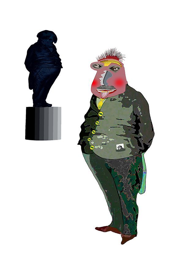 Daumier - der große französische Karikaturist - hat Balzac, den berühmten Schriftsteller häufiger kariiert.