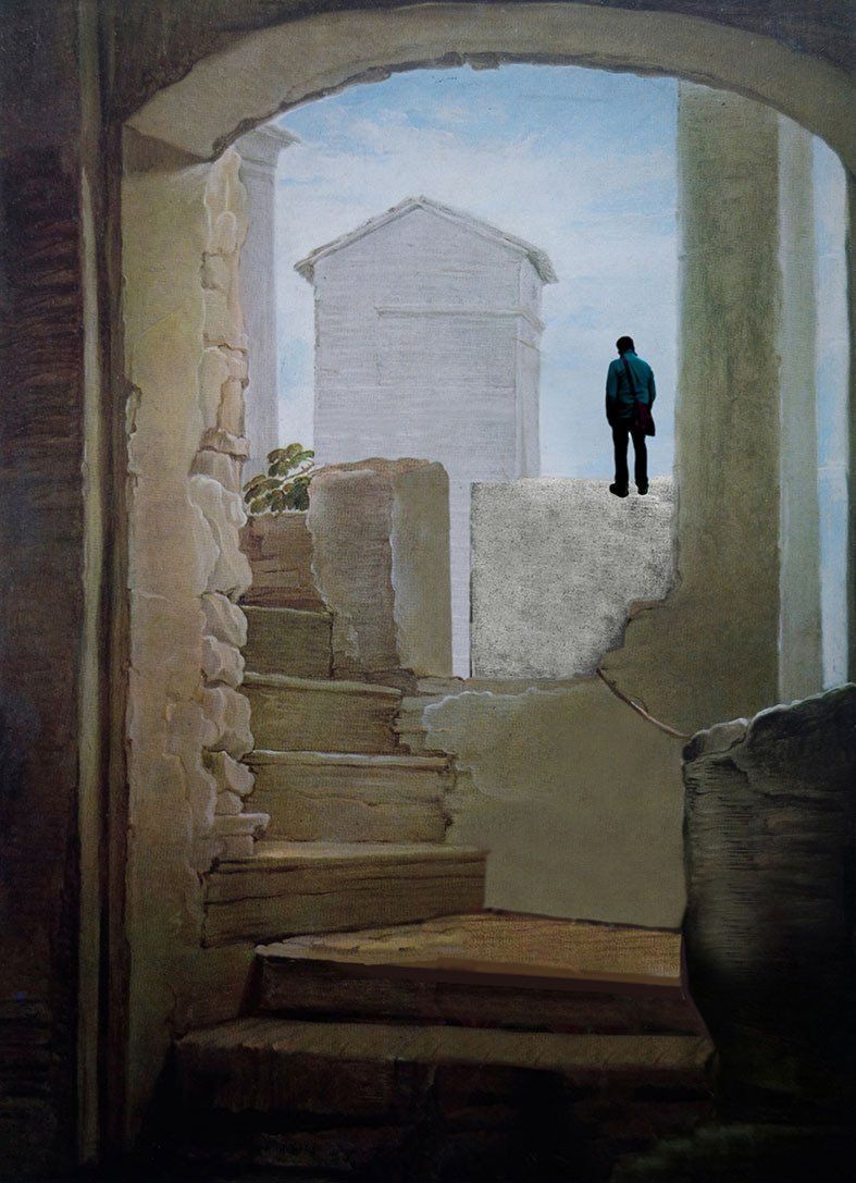 Vom Halbdunkel ins Freie - die Aussicht genießen