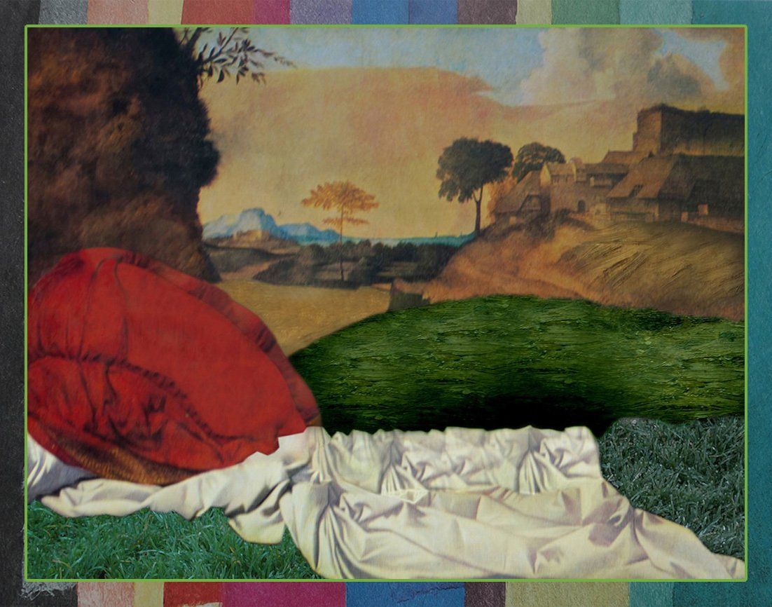 Die leere Liegestatt von Giorgiones schlummernder Venus