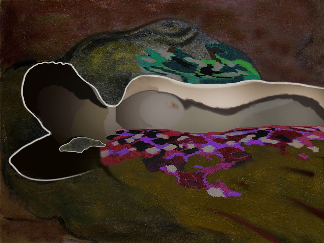 Digitale Renaissance durch Verfremdung eines Aktbildes einer einer kaum noch bekannten Künstlerin