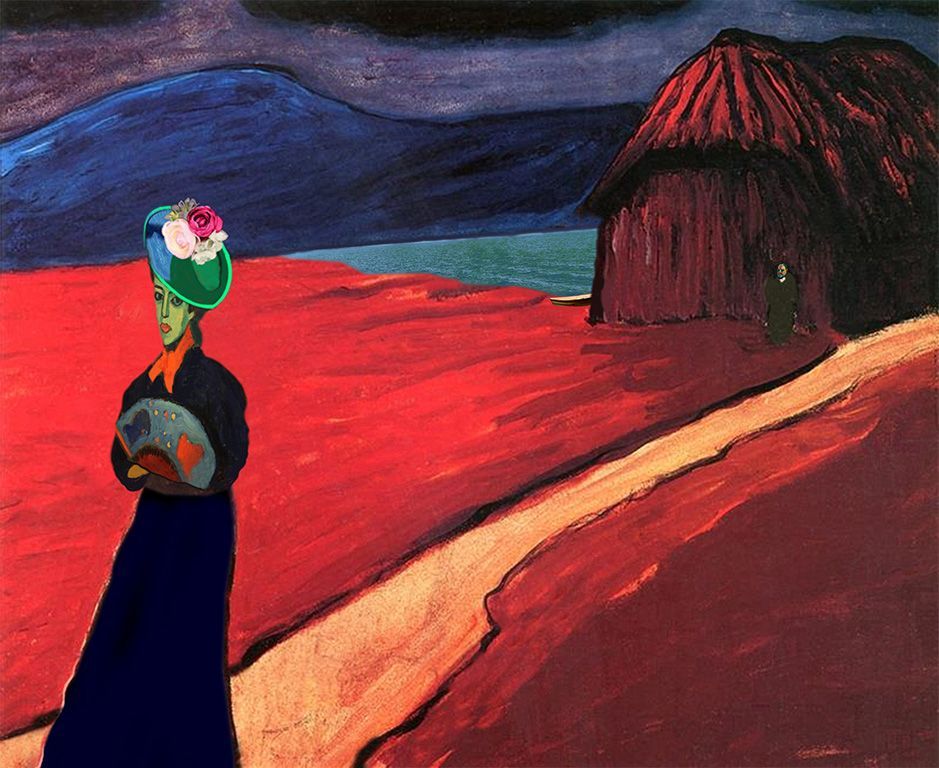 Werefkin und Jawlensky waren ein Paar und könnten gemeinsam an diesem Bild gearbeitet haben.