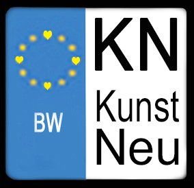 Logo im Stil eines Kfz-Kennzeichens