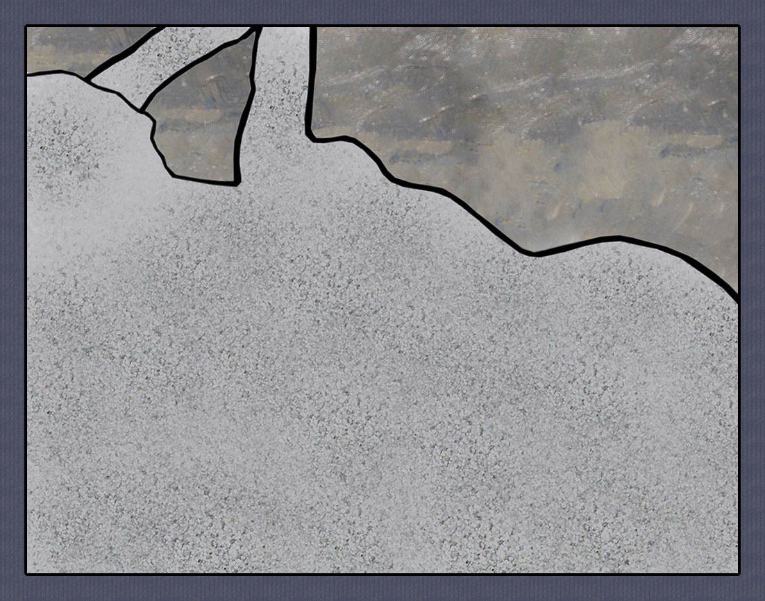 Der große Akt von Modigliani auf seine Umrisslinie reduziert