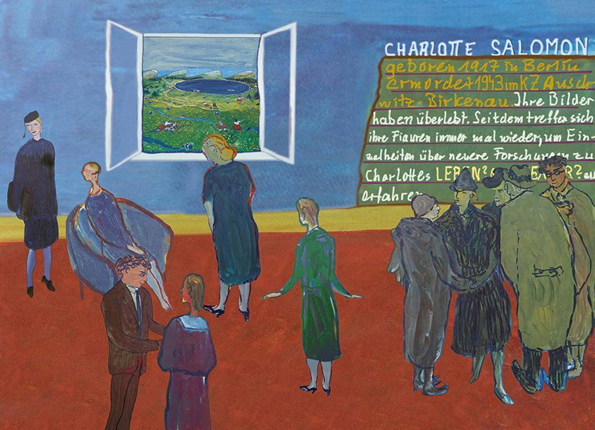 Eine nachempfundene Collage mit Figuren aus Charlotte Salomons LEBEN oder THEATER