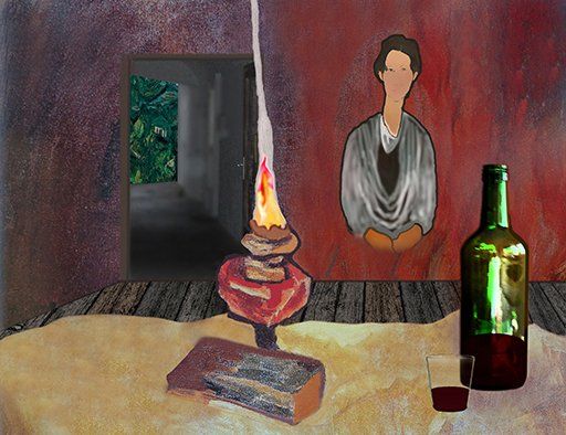 Im Atelier von Soutine nach einem Besuch von Modigliani