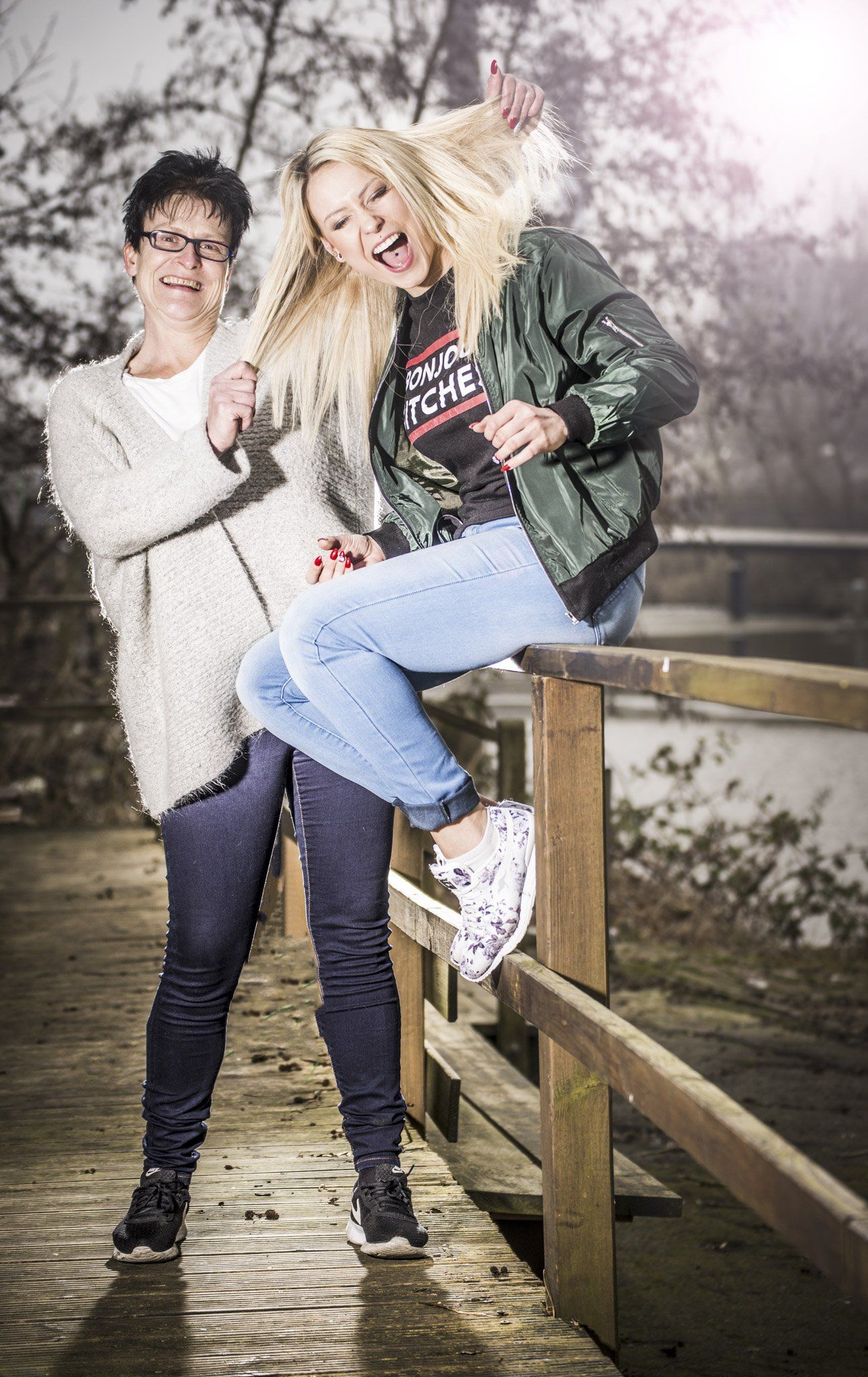 Lustiges Mama Tochter Bild in Glückstadt