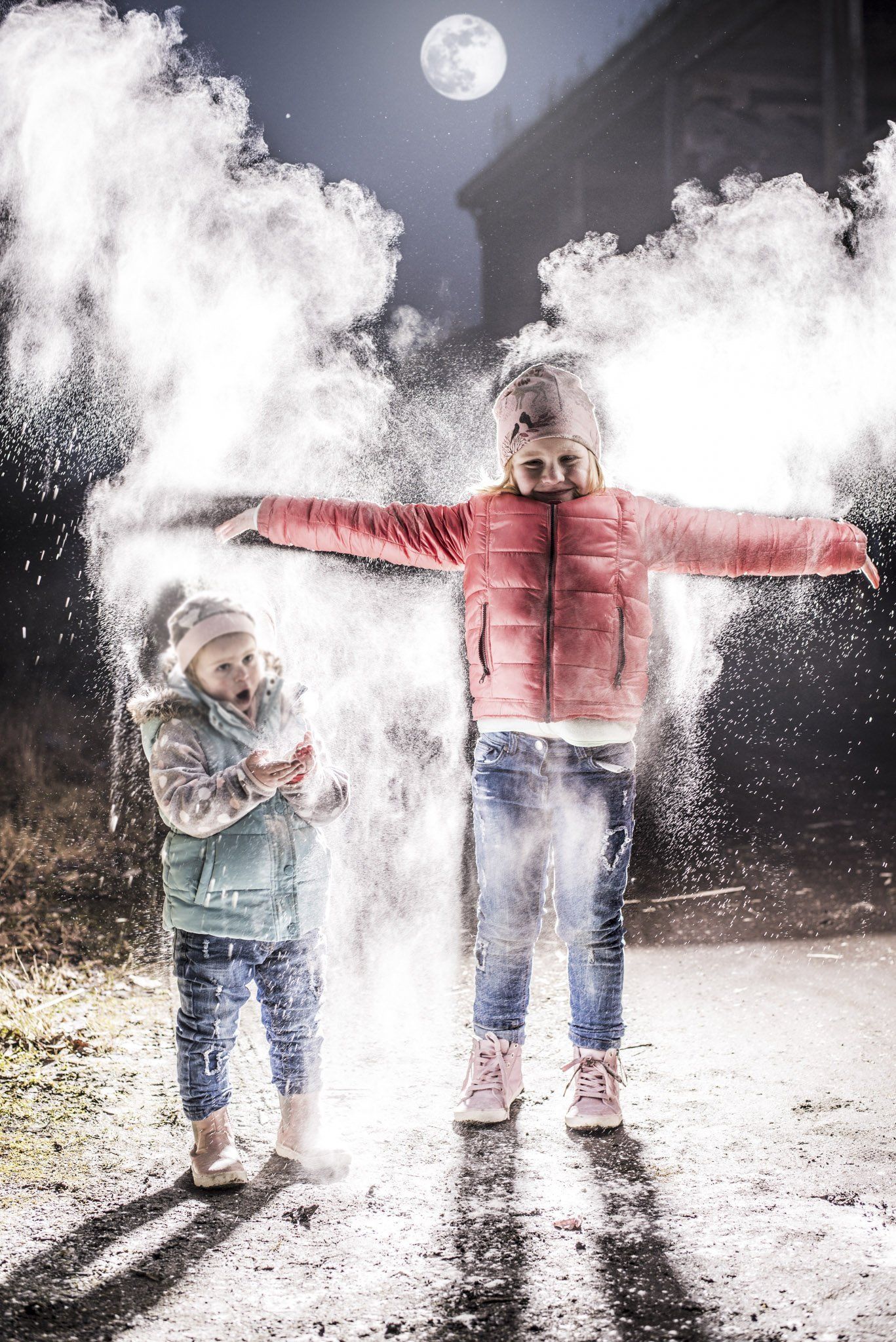 Kreatives Kindershooting mit Special Effects und professioneller Beleuchtung