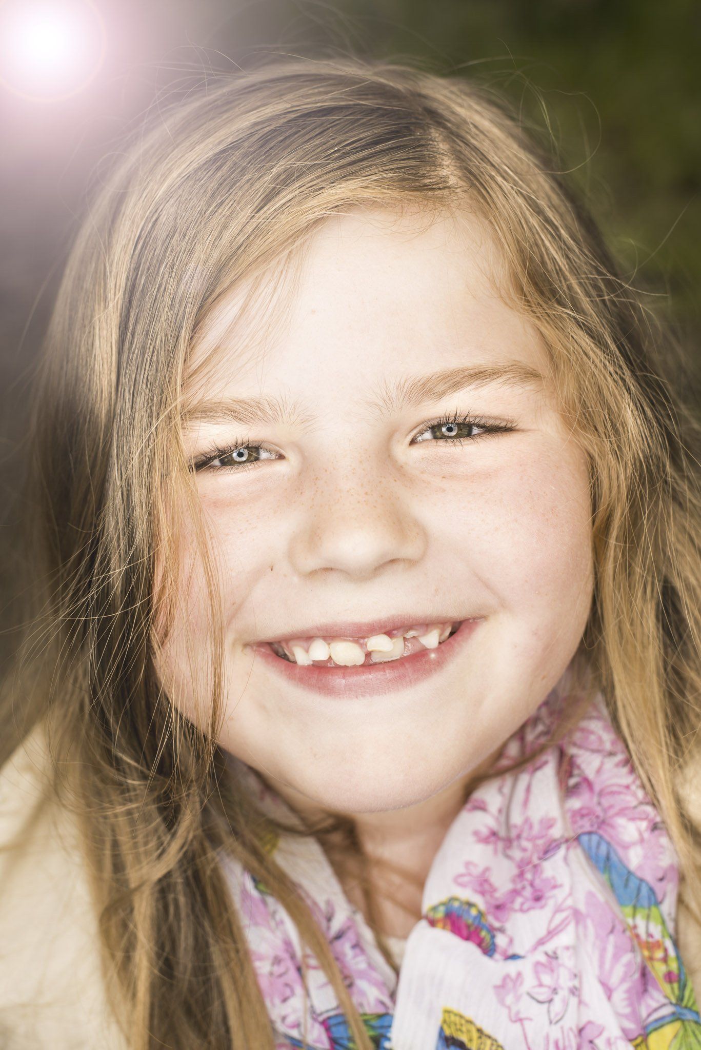 Kinderportrait in Sonnenuntergang in Itzehoe
