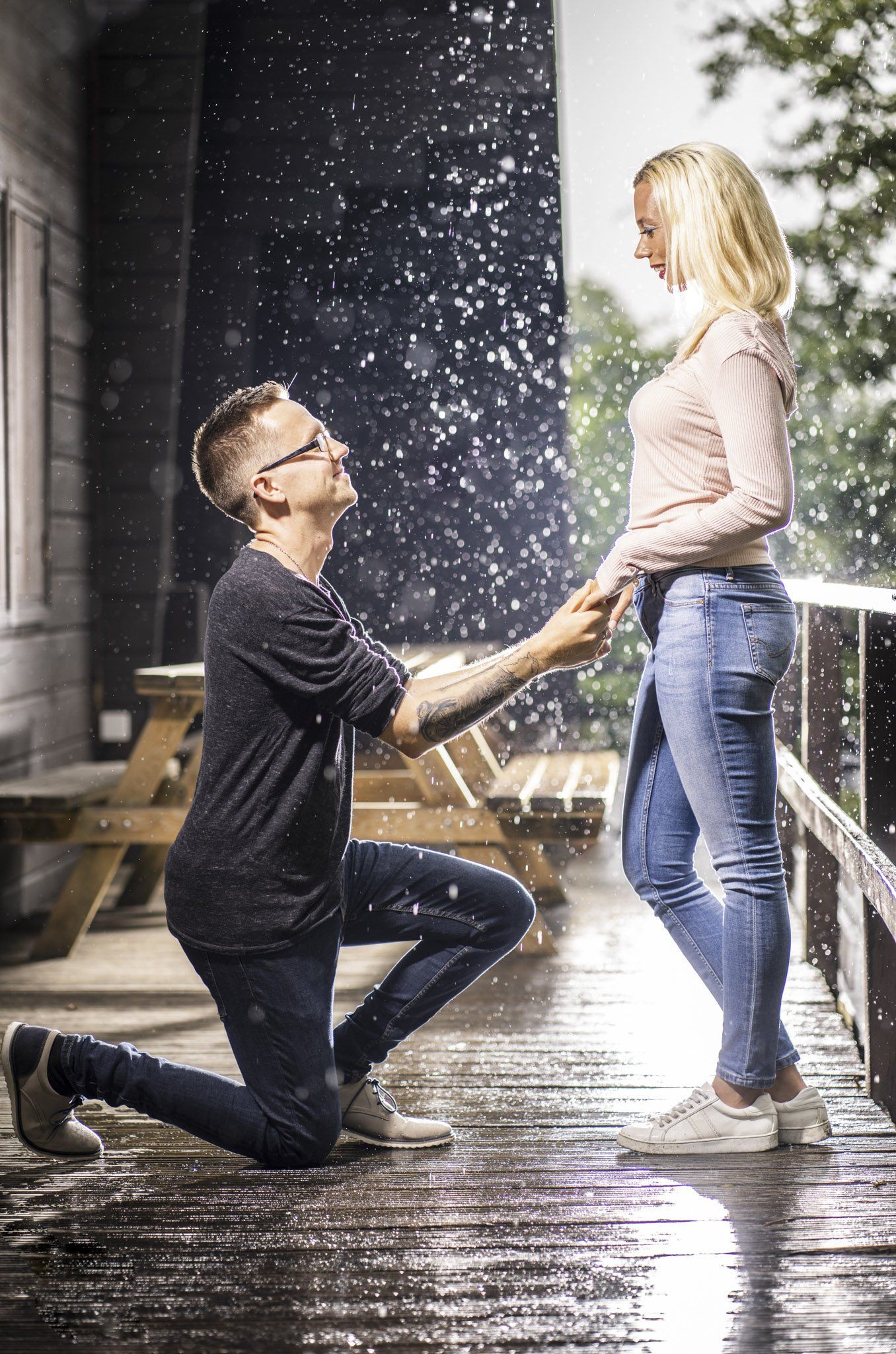 Regen Pärchen Shooting in Glückstadt