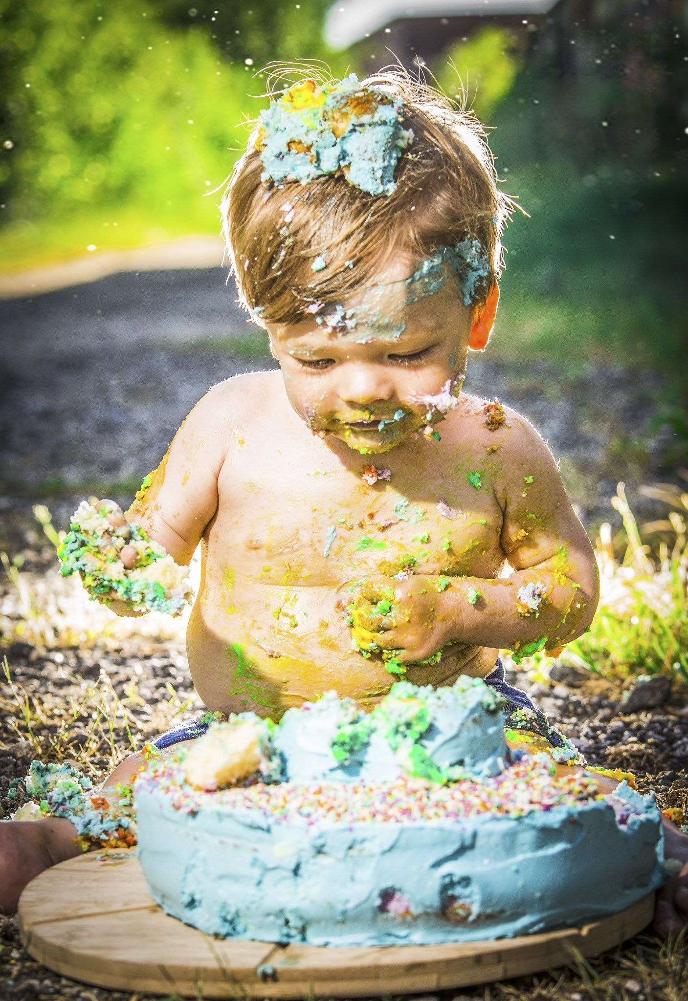 Cake Smash Shooting Draußen auf Planet Alsen in Itzehoe