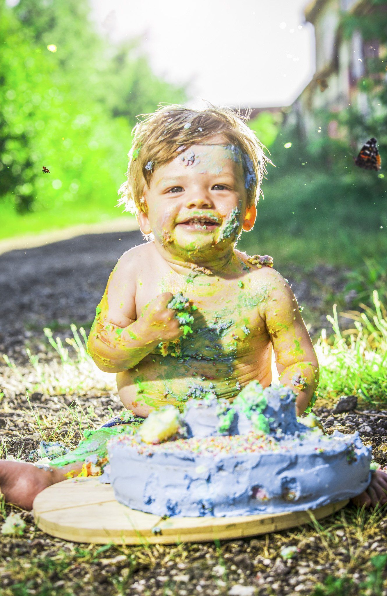 Cake Smash Shooting Draußen auf Planet Alsen in Itzehoe